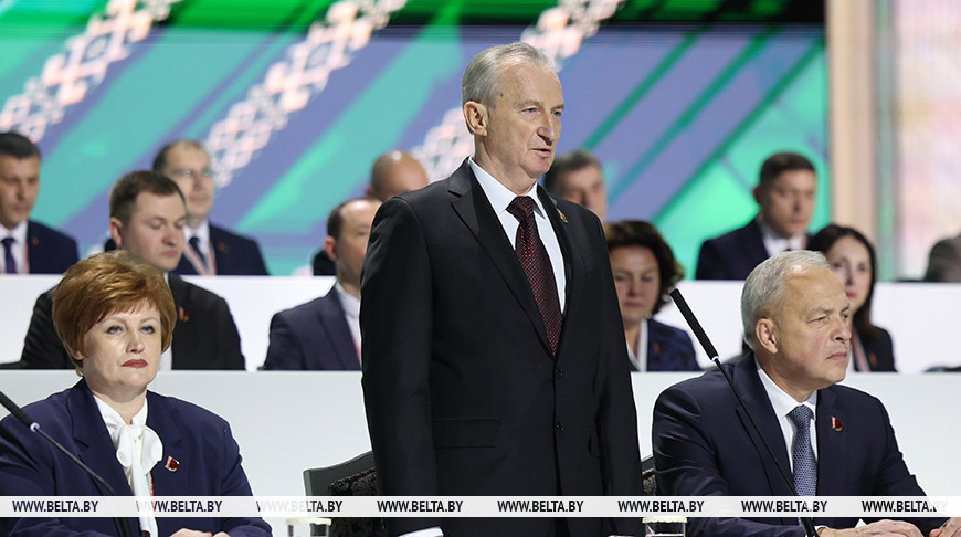 Александр Косинец на втором заседании VII Всебелорусского народного собрания сообщил, что кворум состоялся